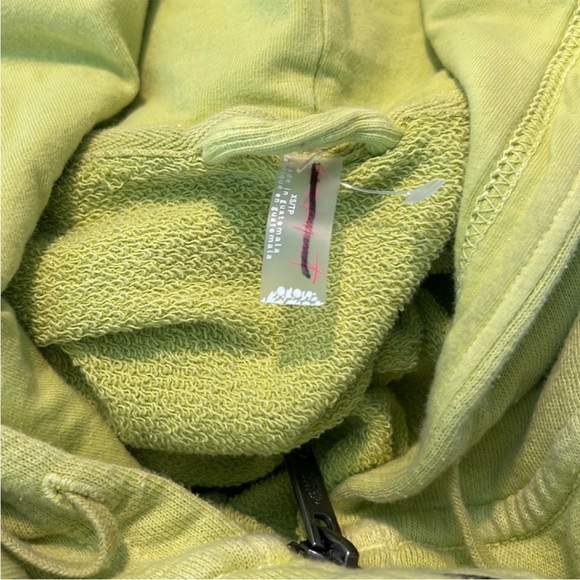FP Movement XSmall Set TWO piece hoodie AND skort neon green cotton Free People - Picture 11 of 11